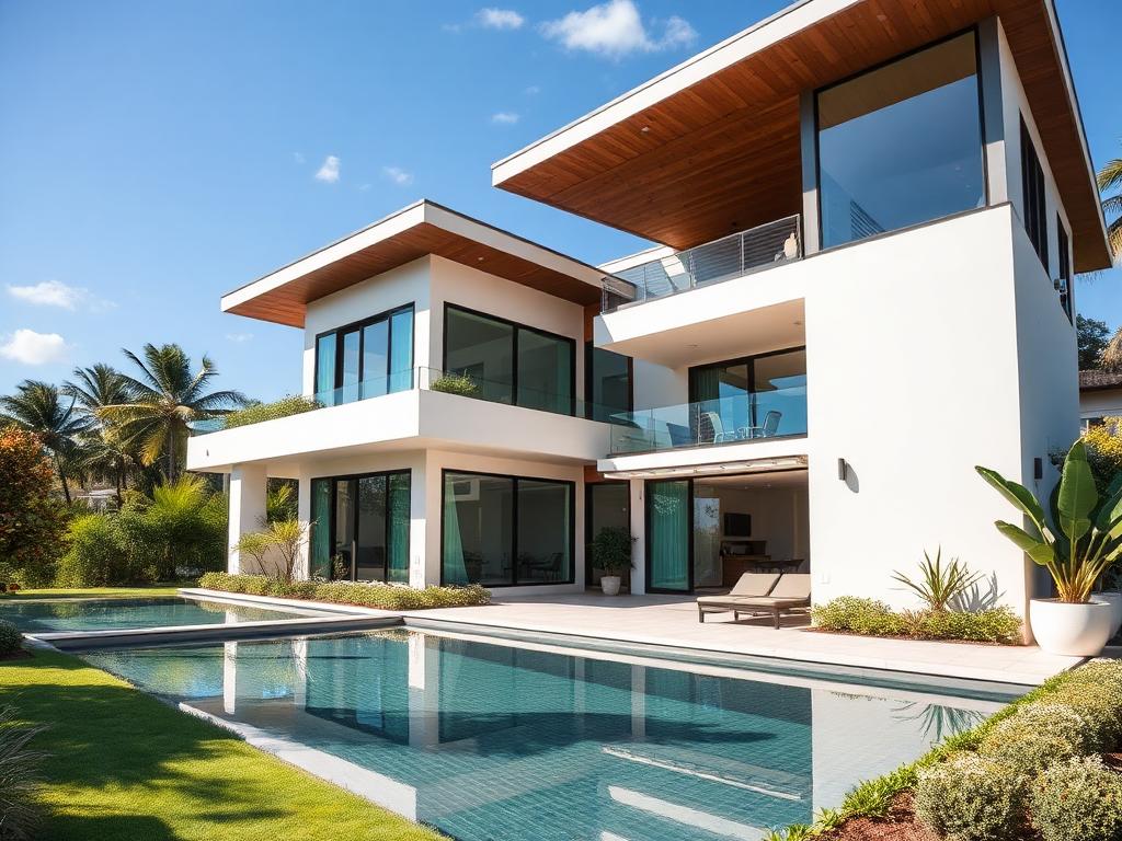 Casa moderna com piscina, ideal para crédito de R$ 500 mil